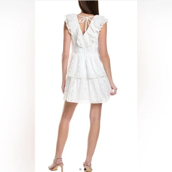 Lilly Pulitzer White Ritamarie Ruffle Tiered Mini Dress - Size 12 MSRP $278 NWT - Picture 2 of 6